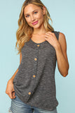 Two Tone Button Up Tank