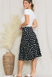 Polka Dot Yoga Waistband Skirt