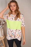 Neon Lime & Leopard Top