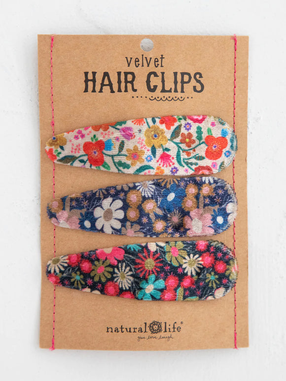 Natural Life | Velvet Hair Clips