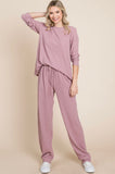 Solid Waffle Knit Loungewear | 3 Colors