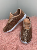 Glitter Sneakers | Rose Gold