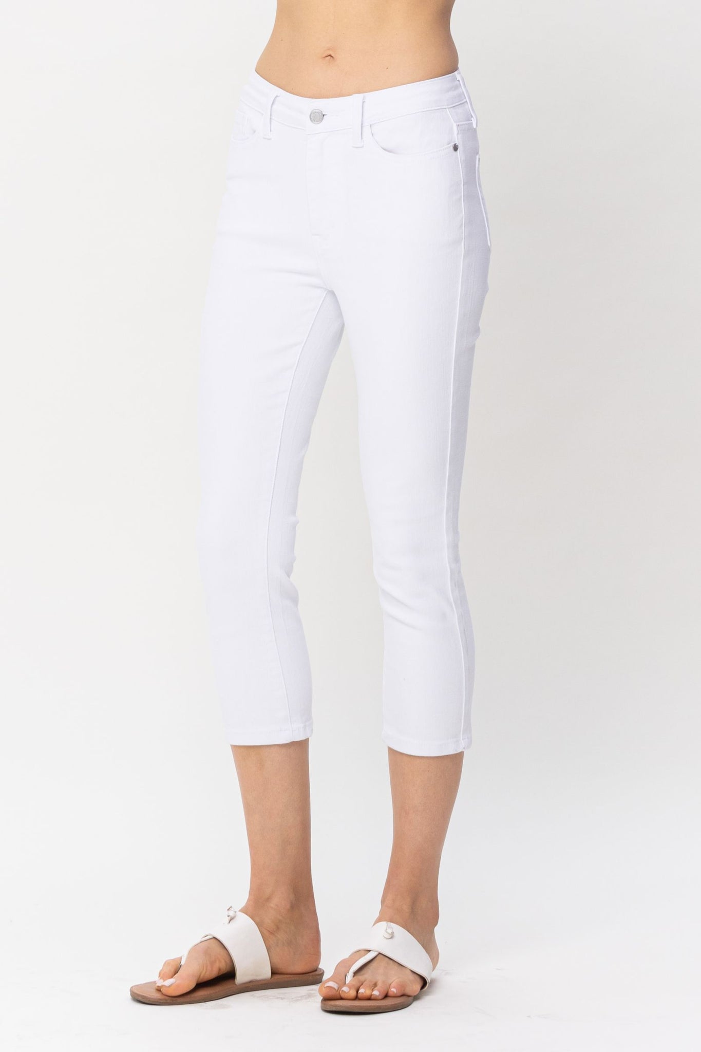 Alivia Ford Women's Plus Size Fray Hem Denim Capri Jeans - Walmart.com