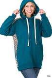 Layna | Leopard Accent Hoodie