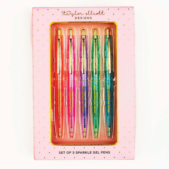 Sparkle Gel Pen Set - 5 pack