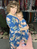 Mommy & Me Blue Floral Dress
