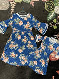 Mommy & Me Blue Floral Dress