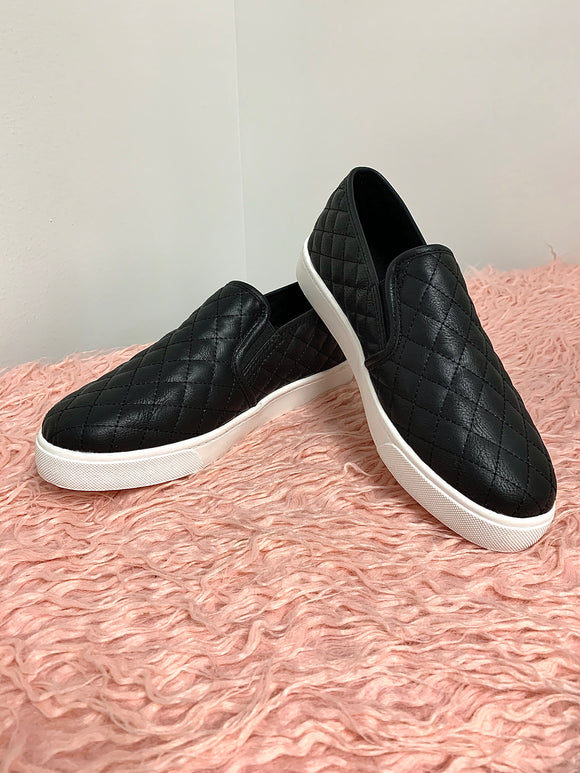 Quilted Sneakers | Black