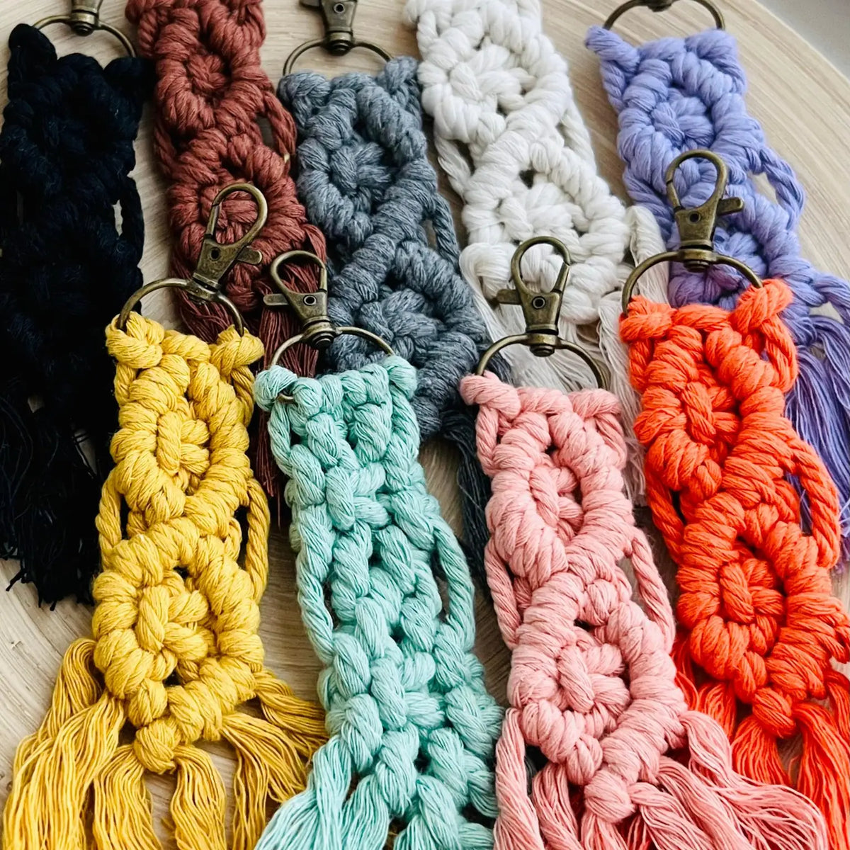 Boho Macrame Keychain – Hello Gorgeous Boutique by Alyssa