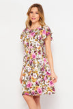 Olive & Orchid Floral Babydoll Dress