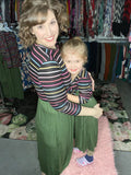 Mommy & Me Striped & Olive Dress