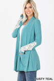 Lucy Cardigan with Lace Sleeve