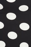 Black & White Polka Dot Pencil Skirt